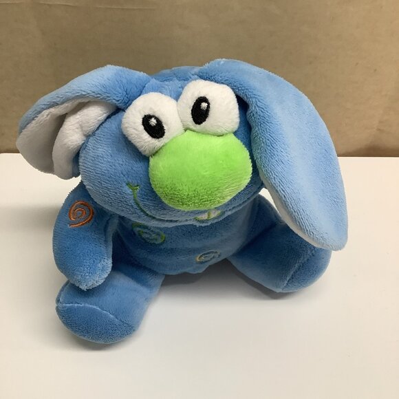Dan Dee Blue/Colored Swirls Bunny Rabbit - Collectors Choice Preloved - Picture 1 of 5